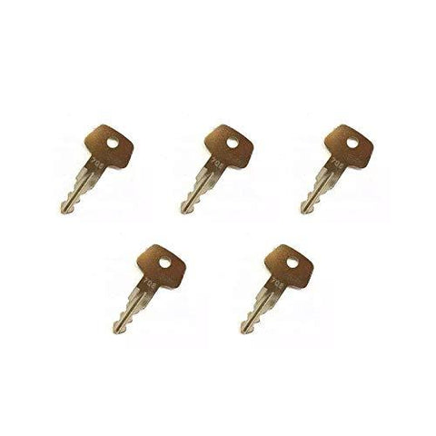 Compatible with 5X Fuel Cap Lock Key 706 for Liebherr Heavy Equipment - KUDUPARTS