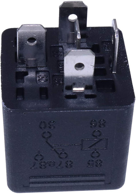 12V Relay AL77324 for John Deere Tractor 1640 1654 1854 2054 2104 2140 2250 2650 3040 3150 3640 3640S 3650 5070M 5080M 5080R 5090M 5090R 5100M 5100R SE6010 SE6020 SE6100 SE6320 - KUDUPARTS