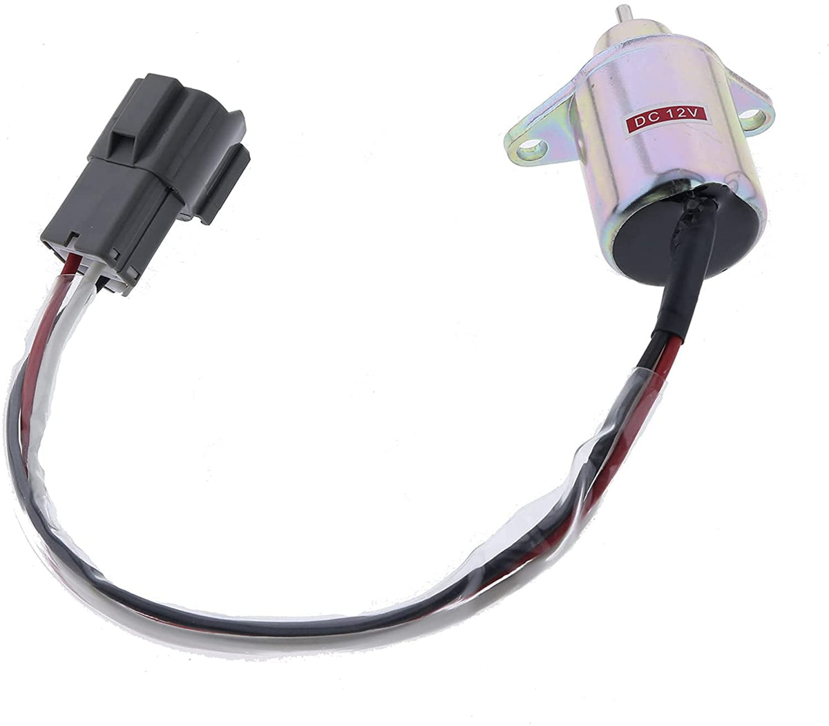 12V Fuel Shutoff Solenoid M810324 for John Deere 17D 17G 26G 27D 35D 50D 110 790 3120 4105 2025R 2032R 3032E Yanmar 119233-77932 Synchro Woodward 1503ES-12S5SUC12S - KUDUPARTS