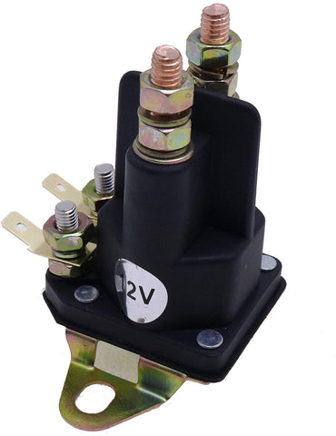 12V Starter Solenoid Relay Switch MIU12537 for John Deere 44 42 S240 X305R X310 X360 - KUDUPARTS