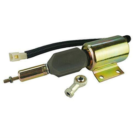 24V Fuel Shutoff Solenoid RE516083 for John Deere 160LC 624H 200LC 230LC 670C 120 230LCR 270LC - KUDUPARTS