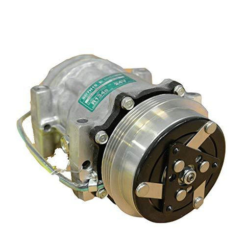 Air Conditioning Compressor 84159489 for New Holland Backhoe Loader B95 B95LR B95TC B110 B115 LB75.B LB90.B LB110.B LB115.B U80B - KUDUPARTS