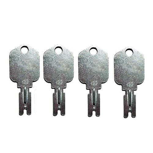 4PCS Forklift Ignition Key For Clark Crown Gradall Gehl Hyster Komatsu Yale #166 - KUDUPARTS