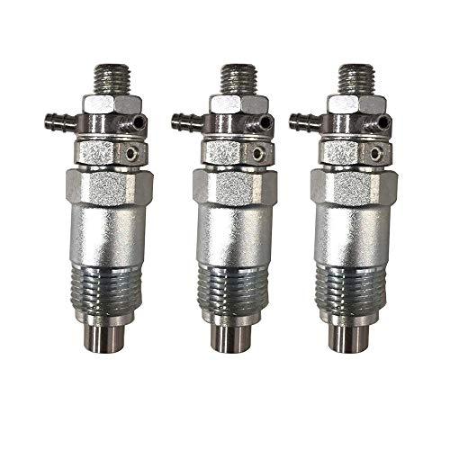 New 3pc Fuel Injectors for Kubota Tractor B1550D B1550E B1550HSTD B1550HSTE B1750D - KUDUPARTS