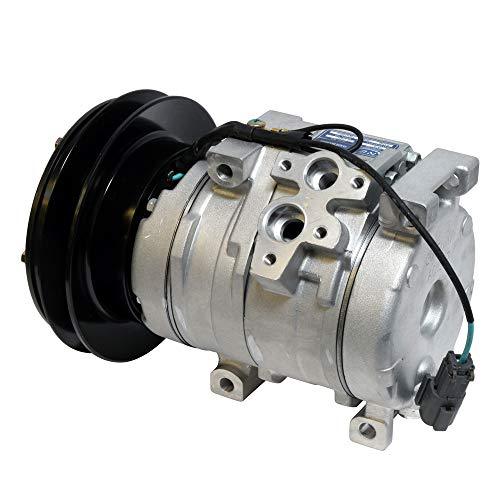 Air Conditioning Compressor John Deere Tractor for Denso 10PA17C 447200-4930 447200-4932 447200-5031 - KUDUPARTS