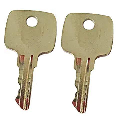 2 Ignition Keys AR51481 for John Deere Loader Grader Tractor Backhoe & Equipment - KUDUPARTS