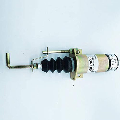 FUEL SHUT-OFF SOLENOID FITS FOR LISTER PETTER 1502-12C7U2B2S1 366-07197 SA-3405-T - KUDUPARTS