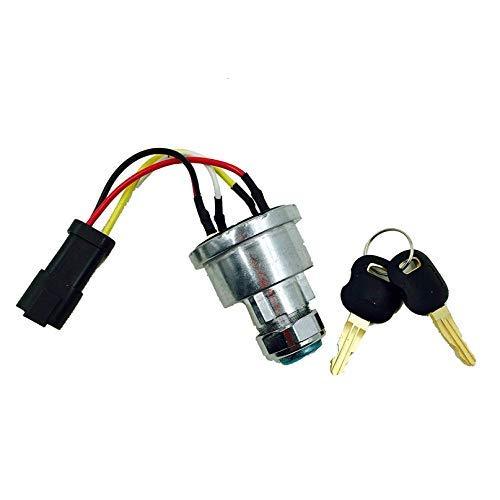 Ignition Switch 142-8858 with 2 Keys for Caterpillar 257B Cat D6T 247B D6R D6T 267B 906 246B 242B 267B 216B 226B - KUDUPARTS