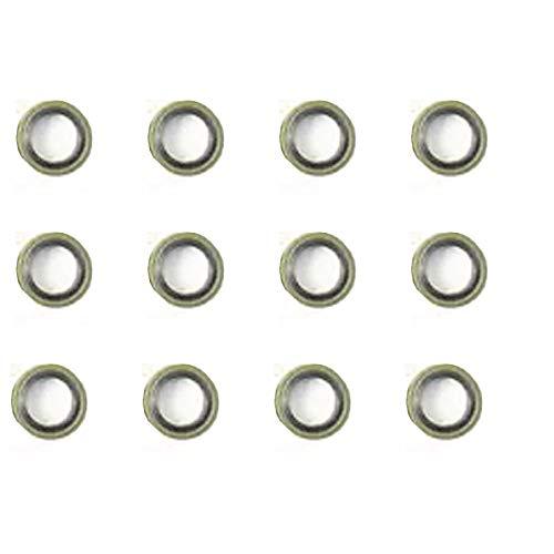 compatible with (12) 12mm Fuel Line Sealing Washer 3963983 for 12V 24V Cummins 5.9L 6.7L Engine - KUDUPARTS