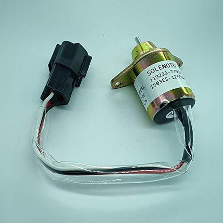 Fuel Diesel Shut Off Shutdown Solenoid 119233-77932 for YANMAR - KUDUPARTS