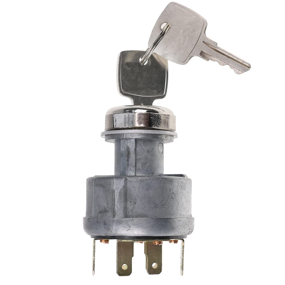 AT195301 Ignition Switch with 2 keys for John Deere 250 2350 2355 2440 2520 2550 2555 210C 210K 210LE 210LJ 300D 310C 310D 540E 544E 544G 550B 608 610C - KUDUPARTS