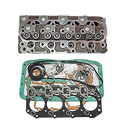 Cylinder Head With Valves + Full Gasket Kit For Kubota Engine Bobcat 1600 733 743 3023 Loader NEW - KUDUPARTS