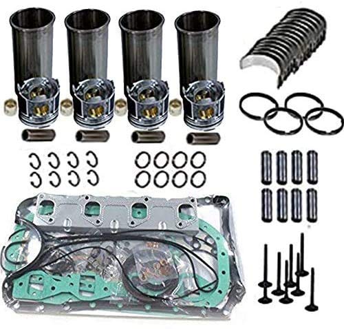 Rebuild Kit W/Pistons Rings Bearings Liners & Gasket Kit For Isuzu 4JA1 2.5 LTR - KUDUPARTS