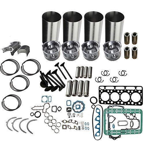 Compatible with ISB4.5 Rebuild Kit With Cylinder Gaskets Piston Ring For Excavator