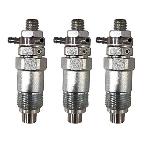 3pc Fuel Injectors for Kubota Tractor B1550D B1550E B1550HSTD B1550HSTE B1750D - KUDUPARTS