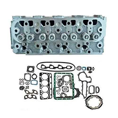 Compatible with V1505 Complete Cylinder Head + Full Gasket Kit for Kubota - KUDUPARTS