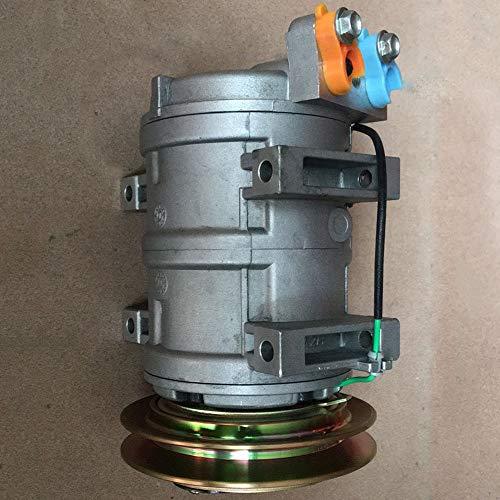 Air Conditioning Compressor 4456130 for Hitachi Excavator ZX125US ZX135UR ZX75UR ZX225US ZX225USR - KUDUPARTS