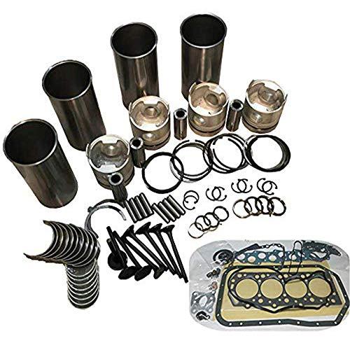 V3800 V3800DI-T Overhaul Rebuild Kit for Kubota Engine M5-091 M5-111 M96s M105s M108s Tractor - KUDUPARTS