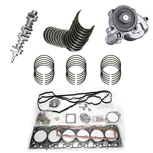 luqing Bearings,crankshaft,Head Gasket.Oil Pump and Piston Rings for Mitsubishi 6D34 6D34T - KUDUPARTS