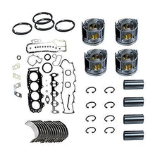 Gasket Set+Piston+Ring+Bearings+Washer for Isuzu 4JJ1-XYSS Case CX130BLC CX130C - KUDUPARTS