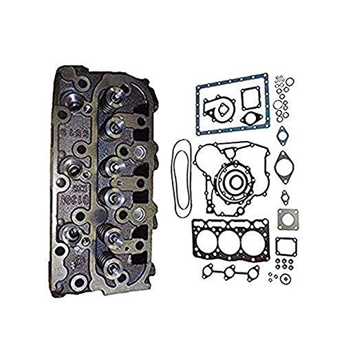 Cylinder Head + Full Gasket Kit for KUBOTA FRONT MOWER F2400 F2560E 2880 FZ2400 F2880E F2680E - KUDUPARTS