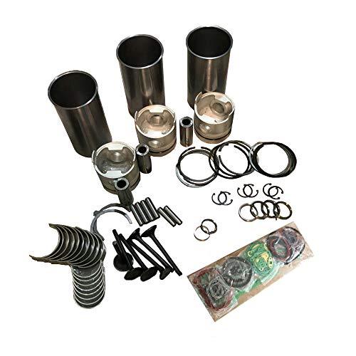 D662 Rebuild Kit Piston Ring Liner Kit Gasket Kit Bearing Set for Kubota Engine - KUDUPARTS