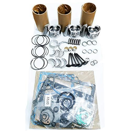 Engine Overhaul Kit for Kubota D722 Lawn Mowers G1900 GF1800 TG1860-48 TG1860-54 TG1860A48