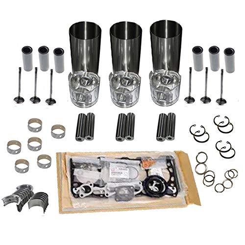 New 3LC1 overhaul rebuild kit for Isuzu Excavator tractor loader diesel engine repair parts full gasket kit liner piston ring bearing set - KUDUPARTS