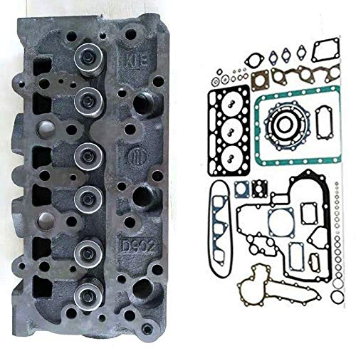 Complete Cylinder Head with Valves + Full Gasket Kit for Kubota D902 - KUDUPARTS