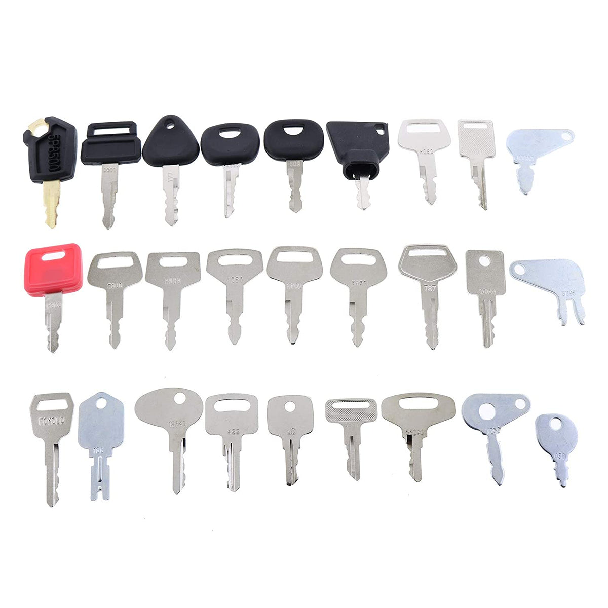 27 Key Blank Set Custom Cut to fit Equipments - KUDUPARTS