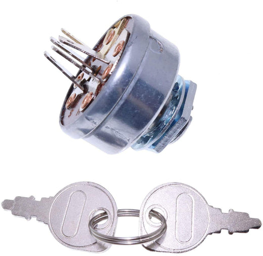 Ignition Switch & 2 Keys K1122-62110 Fit for Kubota T1460 T1570 T1670 T1760S T1870S T1880AU2 T2080 T2090BR T1460S T1560 T1560S T1770S T1880 - KUDUPARTS