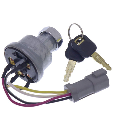 142-8858 Ignition Switch with 2 Keys for Caterpillar 257B Cat D6T 247B D6R D6T 267B 906 246B 242B 267B 216B 226B - KUDUPARTS