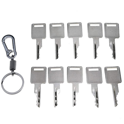 Ignition Keys #D250 A77313 6693241 6709527 with Key Chain for Bobcat 863 873 883 963 751 753 763 773 310 313 440 443 453 463 530 533 540 542 542 553 Skid Steer Loader Mini Excavators - KUDUPARTS