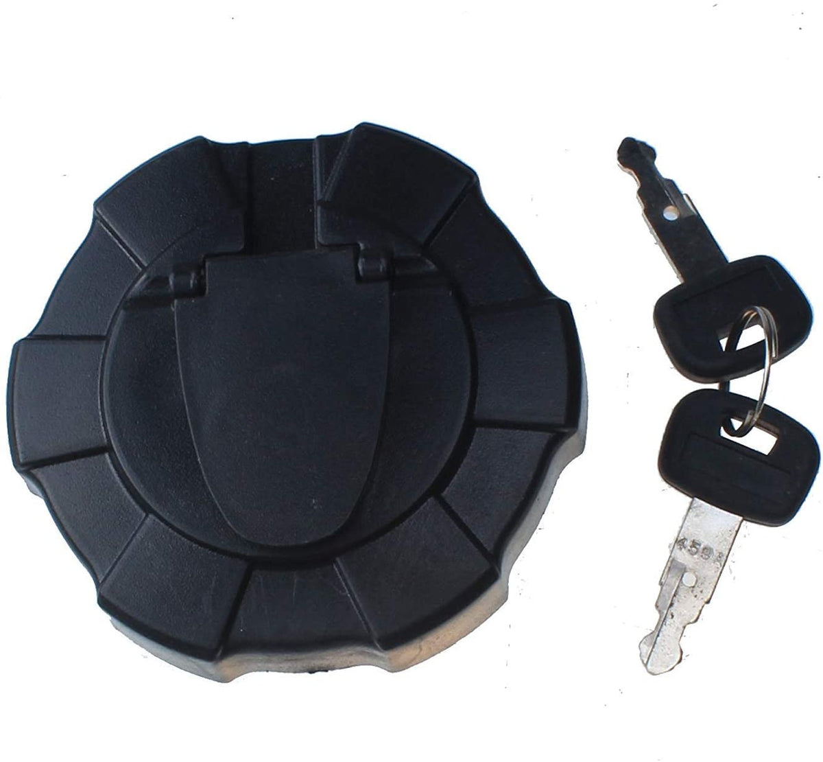 Fuel Tank Cap with 2 keys 459A RD411-51122 411-51122 for Kubota SVL75 SVL90 KX040-4 KX057-4 KX121-3S KX121-3ST KX161-3S KX41-3 U35 - KUDUPARTS