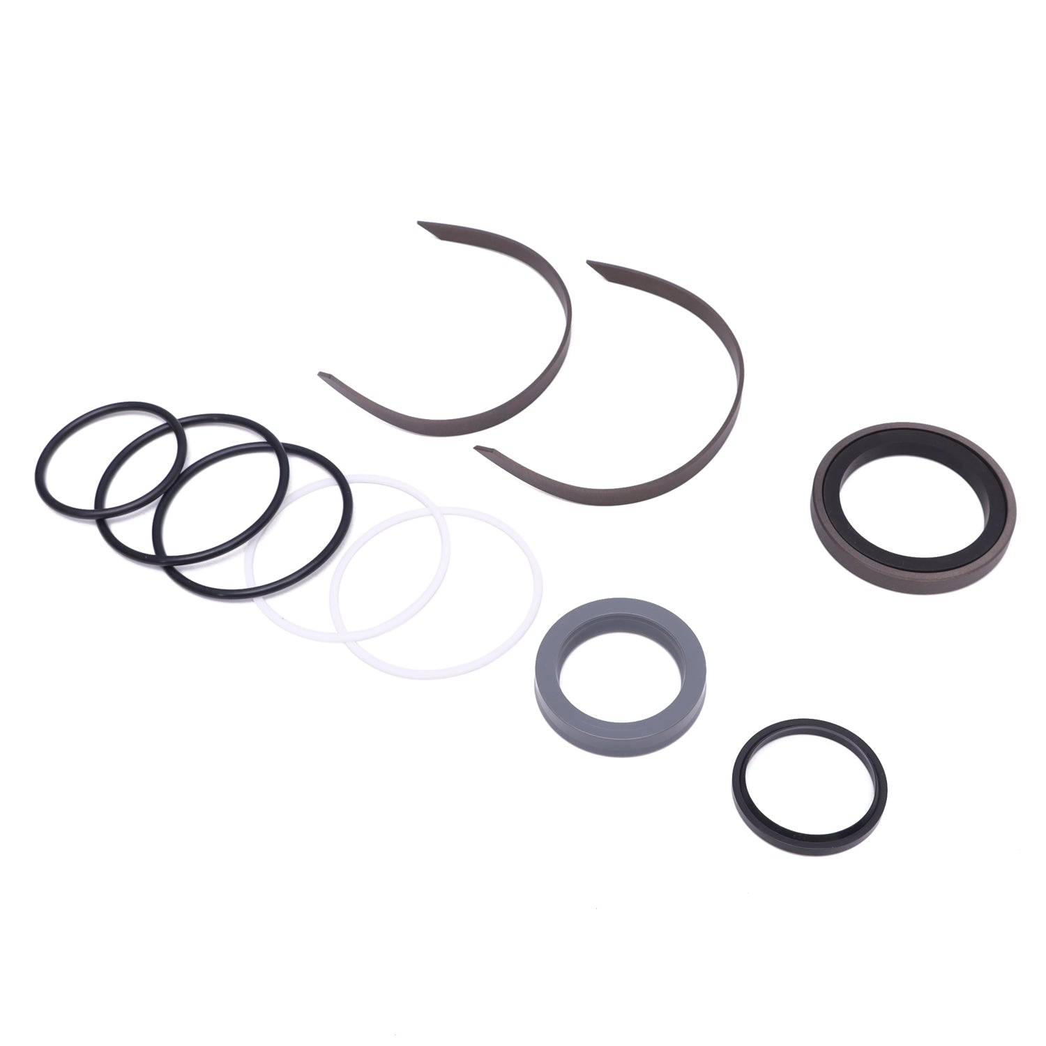 10064756 Seal Kit for Schwing Trunk-Mounted Concrete Pump Slewing Cylinder, Hydraulic Plunger Cylinder Sealing Kit for Schwing Stetter Boom Concrete Pump, fits 10094569 (80/45 X 185) - KUDUPARTS
