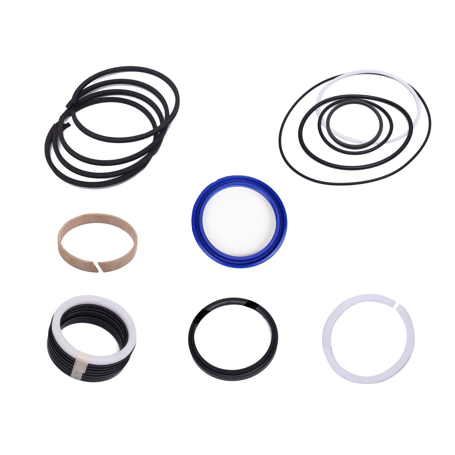 Differential Cylinder 10040856 (DN 80/50) Seal Kit for Schwing Stationary Concrete Pump, Hydraulic Main Oil Cylinder Sealing Kit for Schwing Stetter Concrete Pump - KUDUPARTS