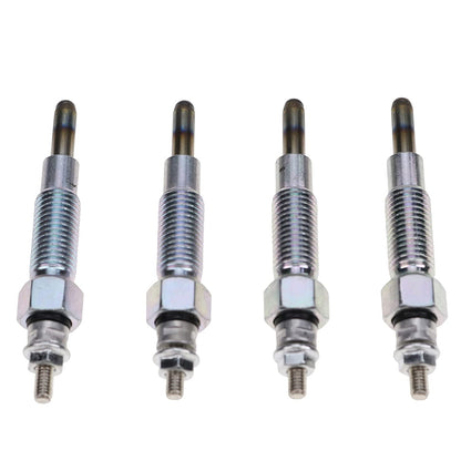 4X Glow Plugs 15221-65510 15401-65510 9827560 Compatible with Kubota V1402 V1702 V1902 D1302 Bobcat 743 643 743B New Holland L455 L553 L555 - KUDUPARTS