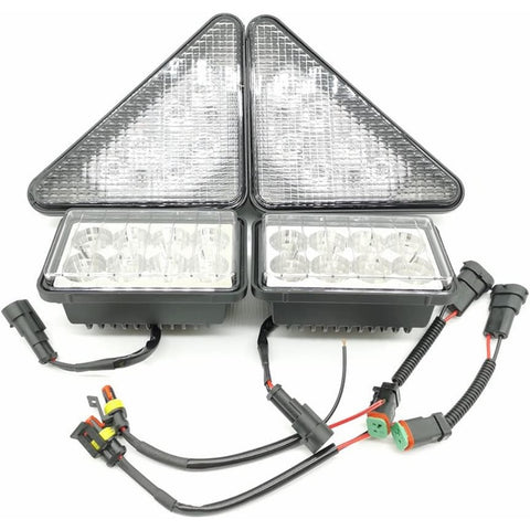 Complete LED Light Kit Fit for Bobcat Skid Steer 751 753 763 773 863 864 873 883 963 A220 A300 S130 S150 S160 S175 S185 S205 S220 S250 S300 S330 T140 T180 T190 T200 T250 T300 T320 - KUDUPARTS