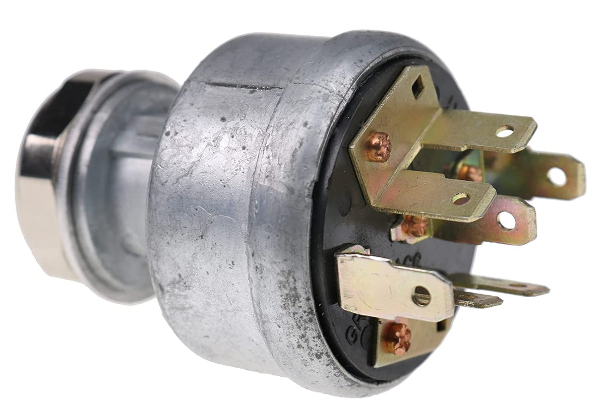 AT195301 Ignition Switch with 2 keys for John Deere 250 2350 2355 2440 2520 2550 2555 210C 210K 210LE 210LJ 300D 310C 310D 540E 544E 544G 550B 608 610C - KUDUPARTS