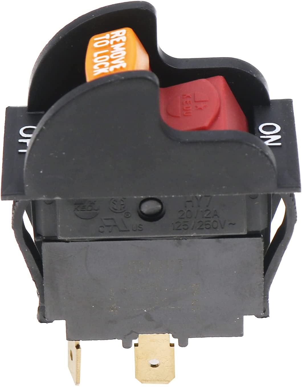 On-Off Toggle Switch SW7A 489105-00 for Delta 11-900 11-950 11-980 11-985 11-990 14-040 17-900 DP400 DP300L 17-950L Drill Press 34-670 36-600 36-977 36-978 36-980 36-981 TS200LS Table Saw - KUDUPARTS