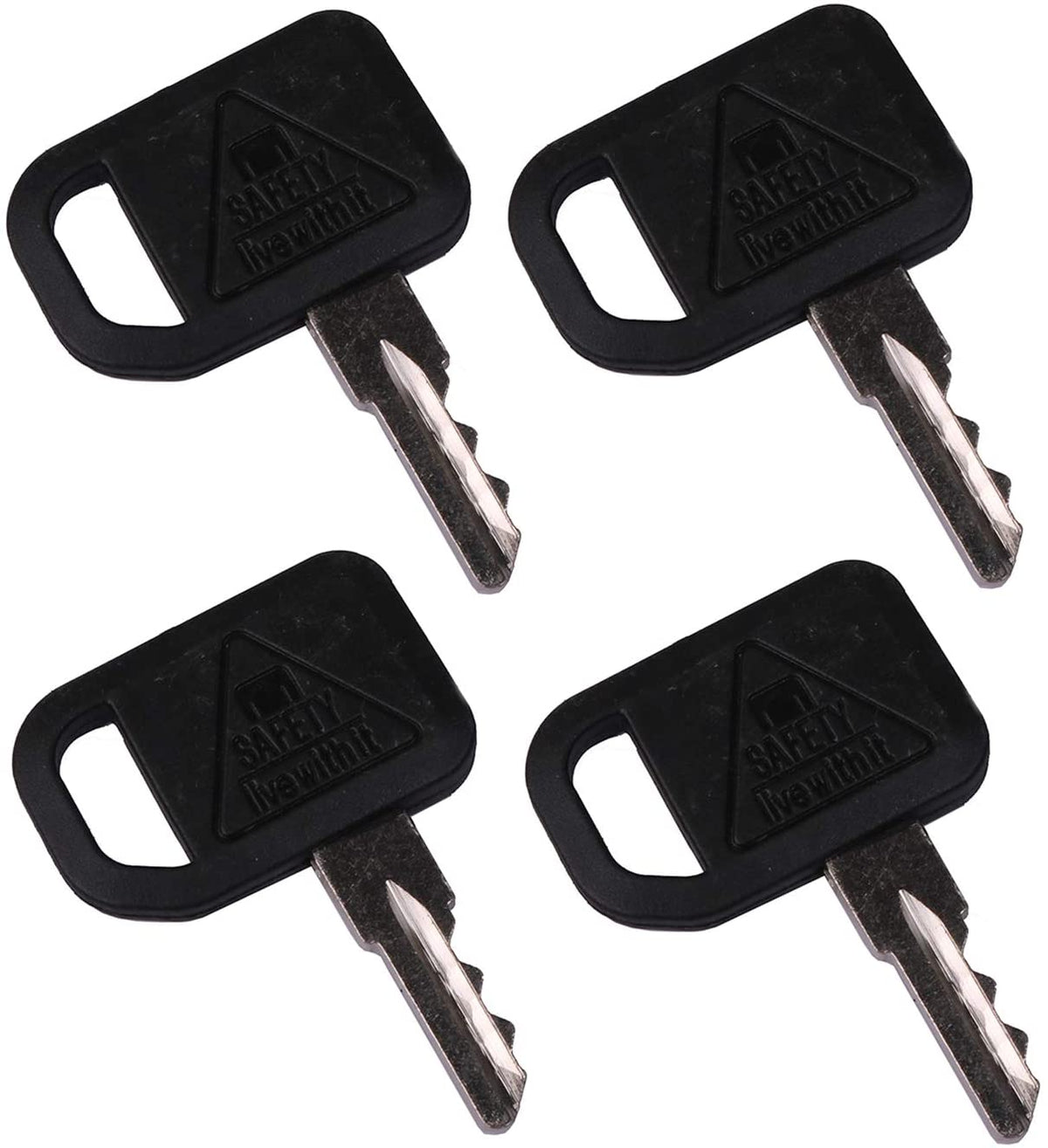 Ignition Keys AUC12681 compatible with John Deere Gator Zero Turn Mower Quik-Trak Mowers (6) - KUDUPARTS