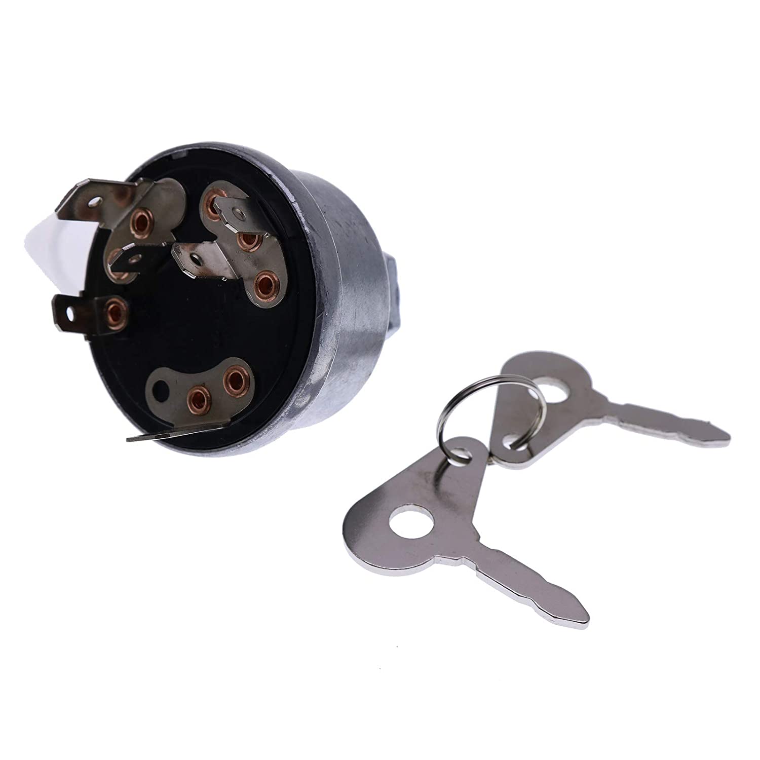 Ignition Start Switch with 2 Keys 707/07500 for JCB 808 805 807B 807 806B 806 - KUDUPARTS