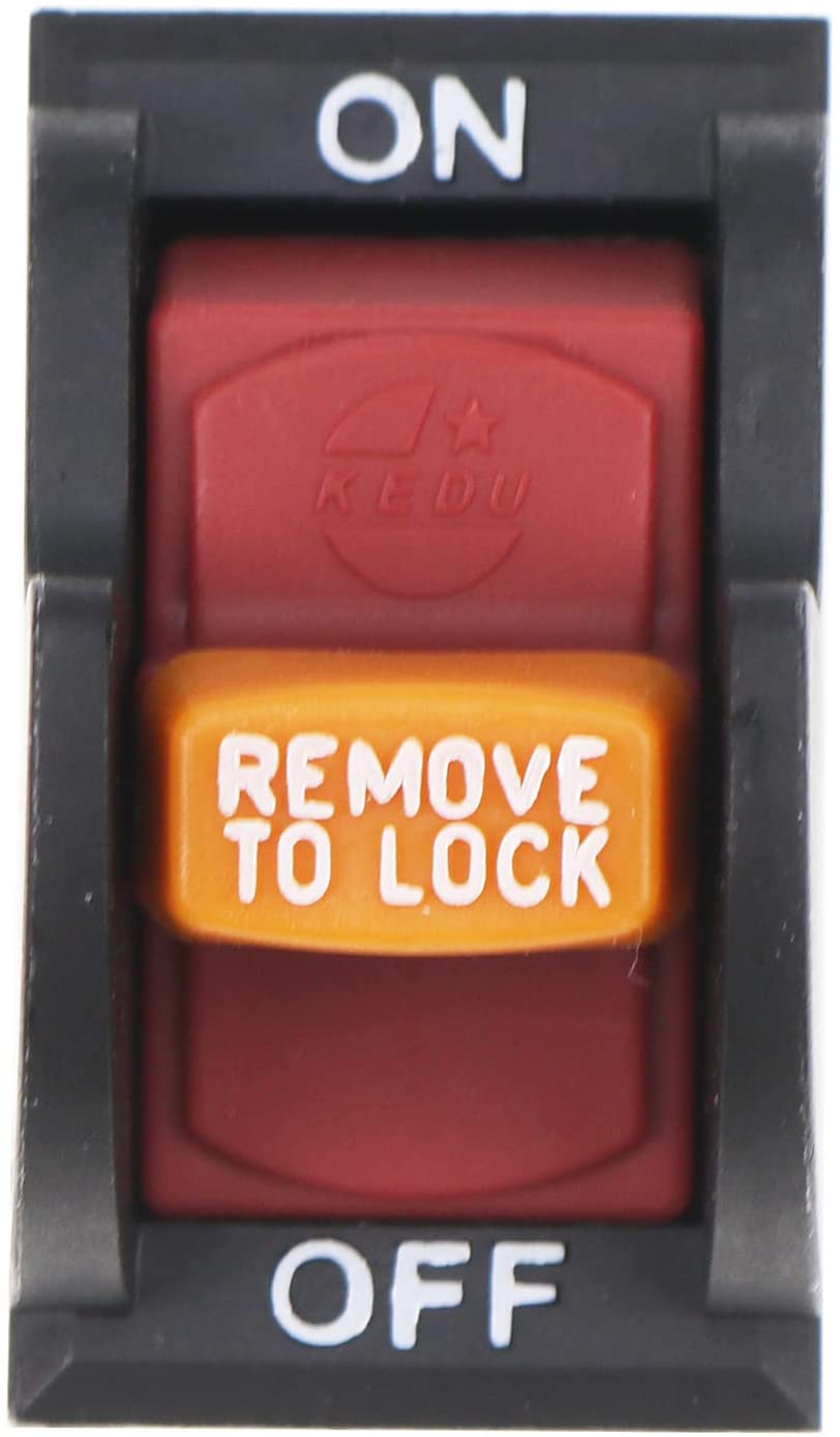 On-Off Toggle Switch SW7A 489105-00 for Delta 11-900 11-950 11-980 11-985 11-990 14-040 17-900 DP400 DP300L 17-950L Drill Press 34-670 36-600 36-977 36-978 36-980 36-981 TS200LS Table Saw - KUDUPARTS