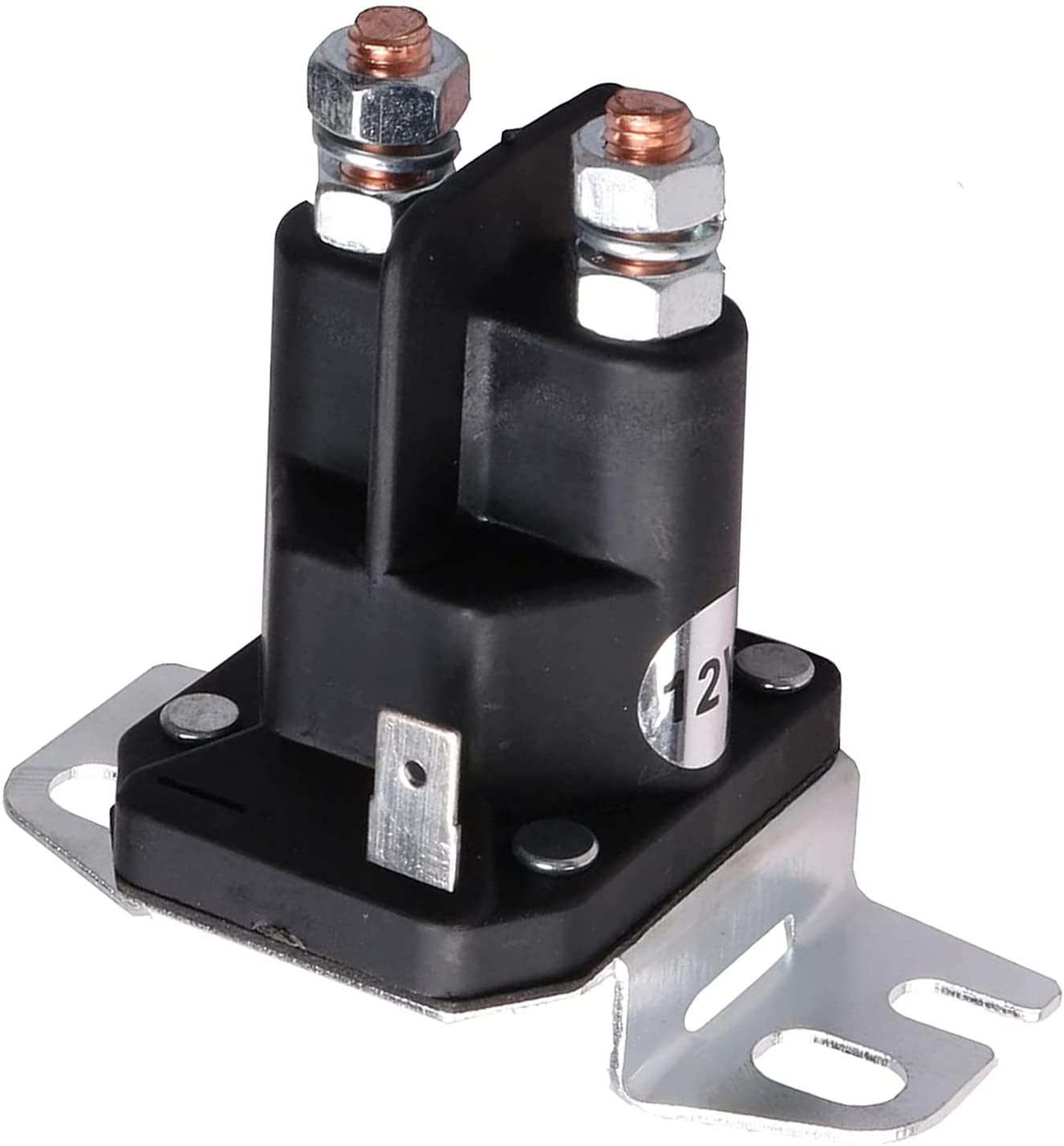 3-Terminals Starter Solenoid Relay Compatible with Briggs & Stratton 691656 846820 557067 807829 555375GS 745000 745000MA 745001 Trombetta 812-1201-211-05 93245-1 93245-2WR 12V 200/300A - KUDUPARTS
