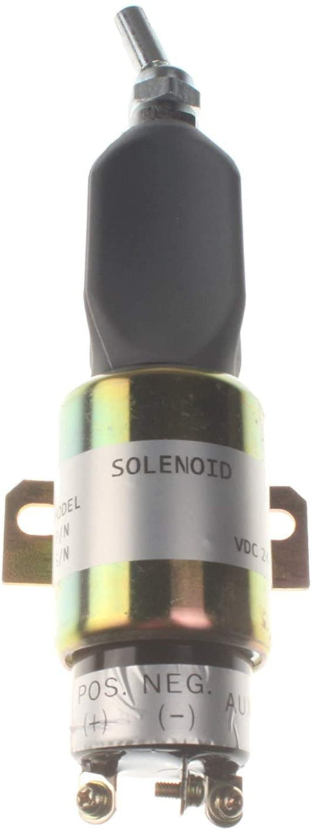 Stop Solenoid 600-815-7550 for Komatsu Engine 4D102E-1-X 4D102E-1B 4D95L-1FF 4D95L-1GG-BW 4D95L-1GG-W 4D95L-1GG 4D95LE-2A 4D95LE-2B 4D95LE-2C 4D95LE-2D - KUDUPARTS