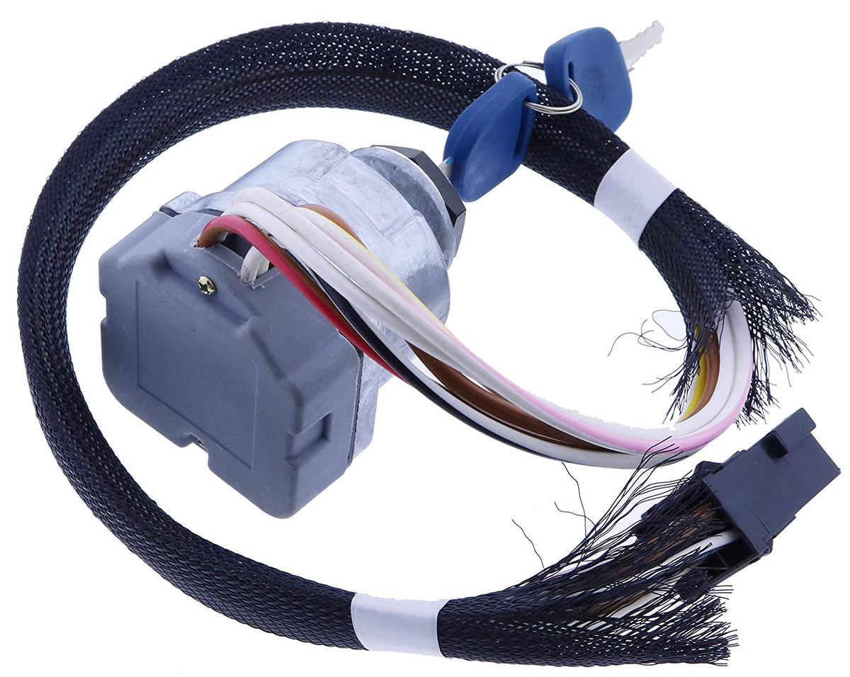 Ignition Switch 81864288 F0NN11N501AA 1100-0962 for New Holland TS100 TS110 TS115 TS125A TS130A TS135A TS6000 TS6020 TS6030 TS90 Case IH Ford 6640 5640 8340 7840 7740 8260 8360 8560+ Series - KUDUPARTS