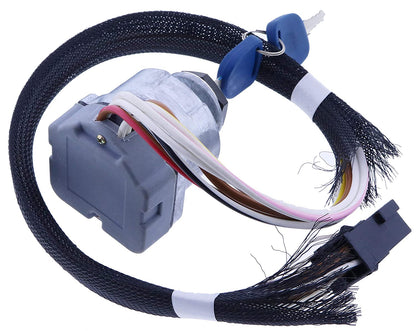 Ignition Switch 81864288 F0NN11N501AA 1100-0962 for New Holland TS100 TS110 TS115 TS125A TS130A TS135A TS6000 TS6020 TS6030 TS90 Case IH Ford 6640 5640 8340 7840 7740 8260 8360 8560+ Series - KUDUPARTS