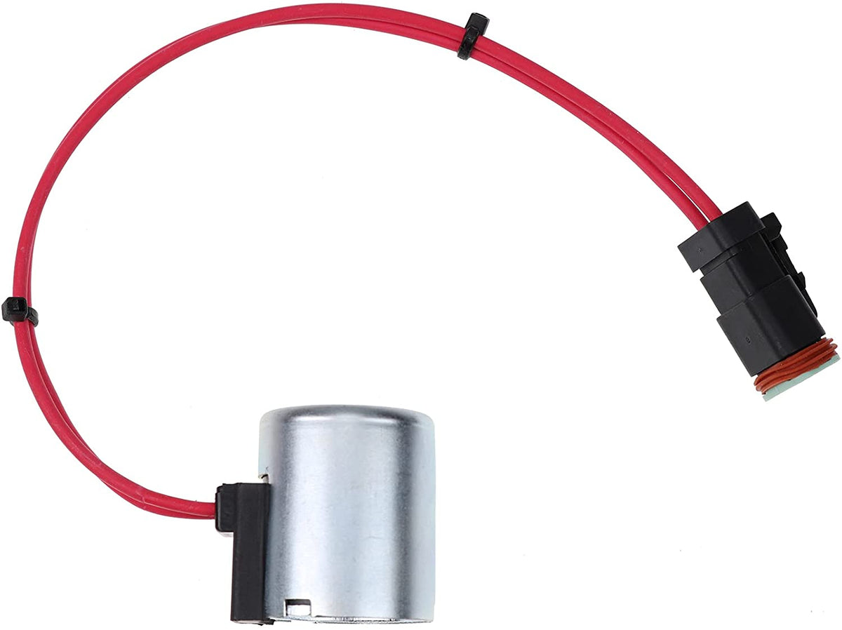 Solenoid Valve Coil 130-0013 6031971 C01-12-DTM-10 compatible with Caterpillar Backhoe Loader 416C 416D 420D 424D 426C 428C 428D 430D 432D 436C 438C 438D 442D 446B 446D - KUDUPARTS