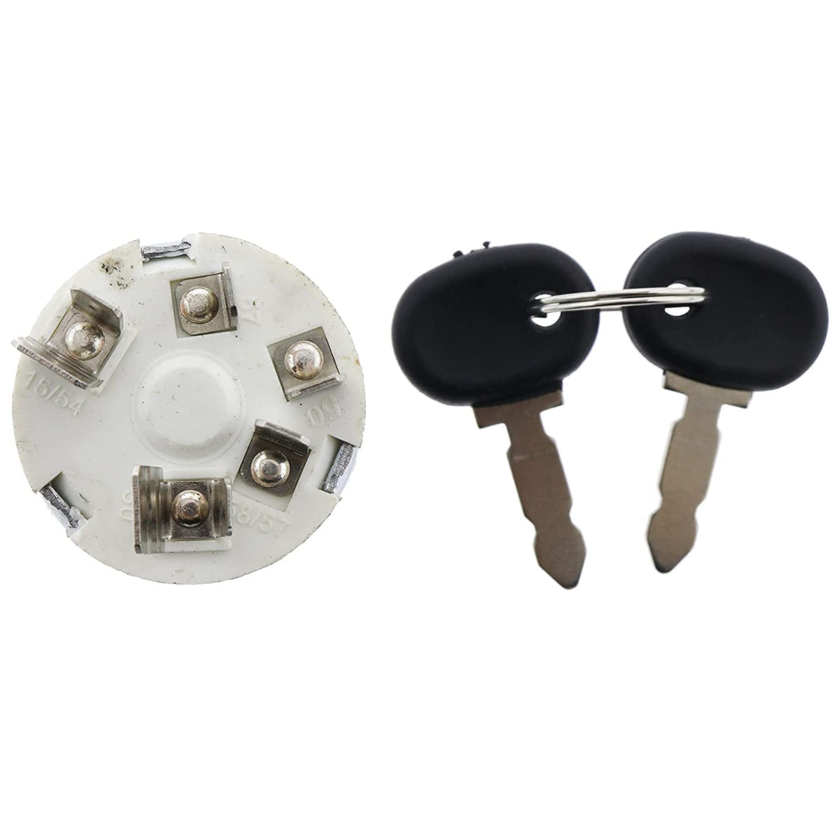 Ignition Switch 5146155 5129862 for New.Holland Tractor 3830 4030 4230 4430 TD4020F TD4030F TD4040F TD5010 TD5020 TD5030 Case JX55 JX60 JX65 JX70 JX75 JX80 JX85 JX90 JX95 - KUDUPARTS