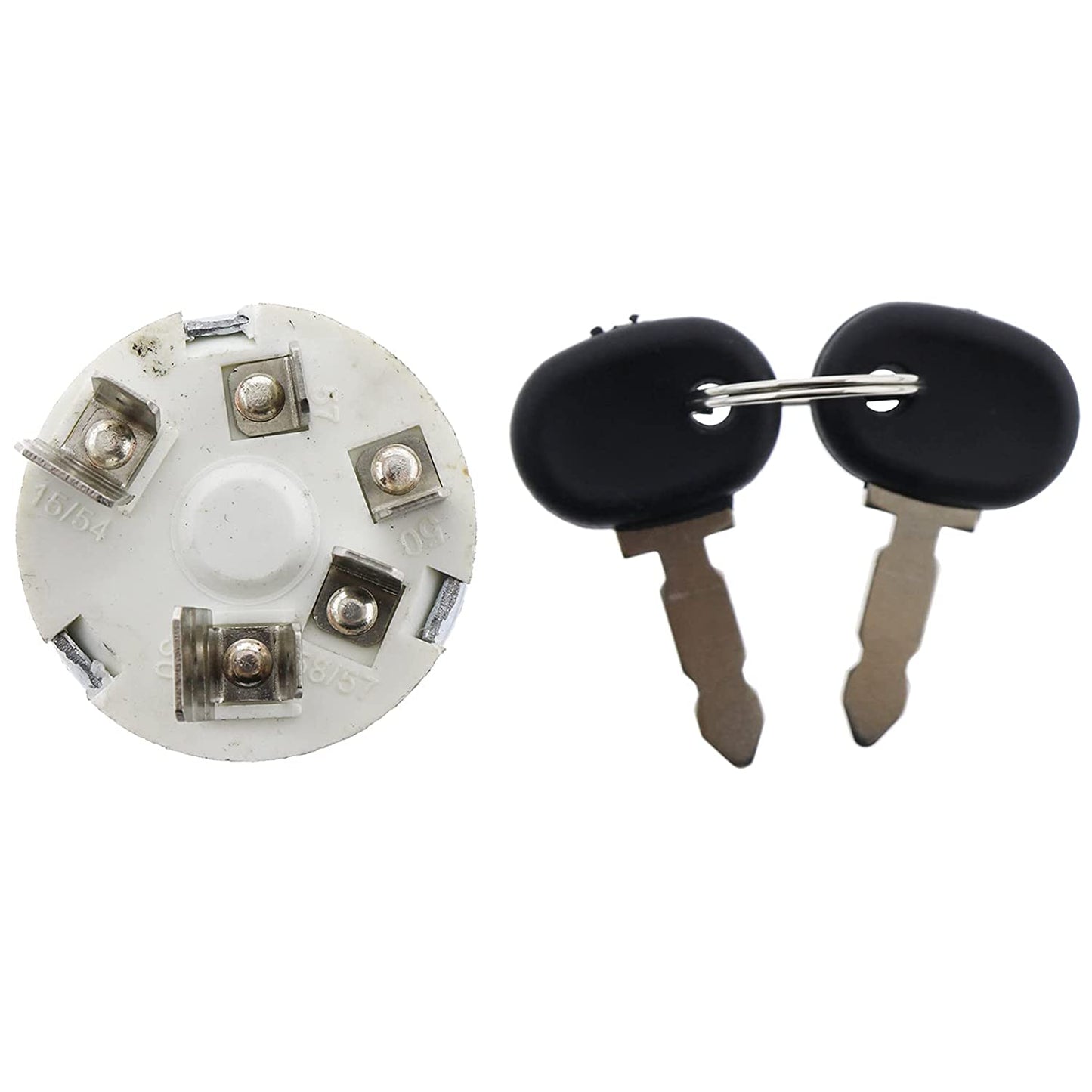 Ignition Switch 5146155 5129862 for New.Holland Tractor 3830 4030 4230 4430 TD4020F TD4030F TD4040F TD5010 TD5020 TD5030 Case JX55 JX60 JX65 JX70 JX75 JX80 JX85 JX90 JX95 - KUDUPARTS